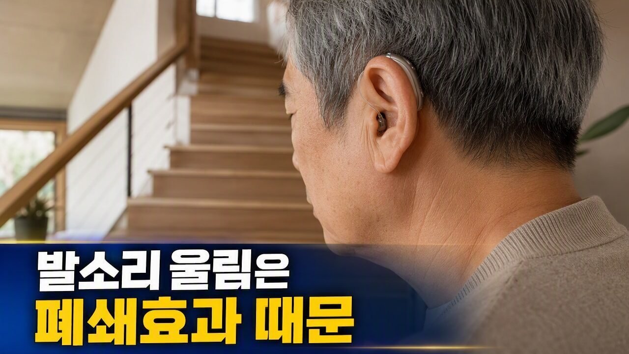 보청기 착용 후 계단 오르내릴 때 발소리가 쿵쿵 울리는 원인과 대처법